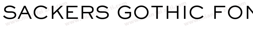 SACKERS GOTHIC FONT字体转换